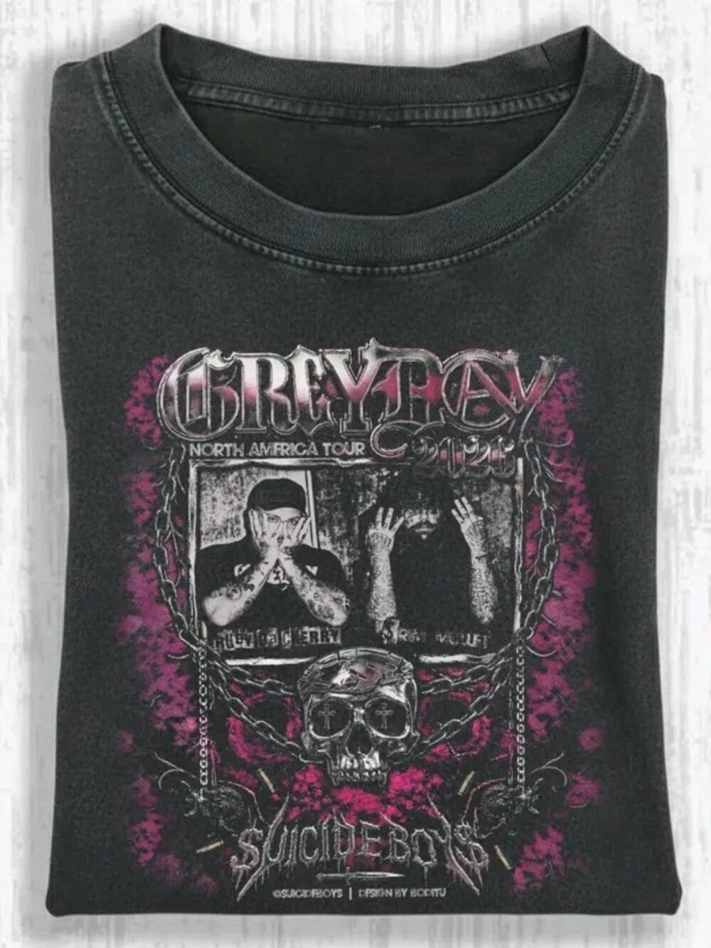 Suicideboys Grey Day 2024 North America Tour Black Graphic Tee